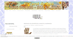 Desktop Screenshot of eltarotdeana.com